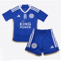 Dětský fotbalový dres Leicester City 2023-24 Domácí Krátký Rukáv (+ trenýrky)